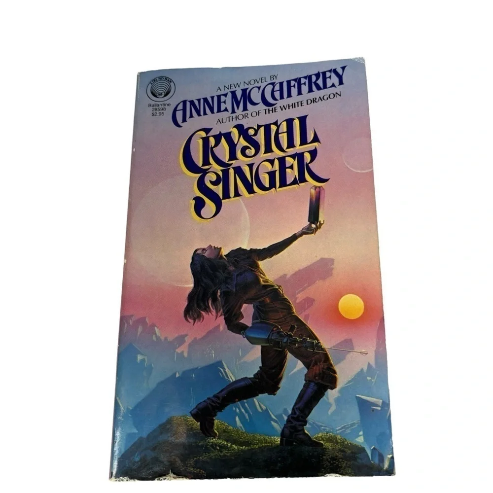 Anne McCaffrey Vintage Paperback Books Bundle of 3 Crystal Singer Series Books‎